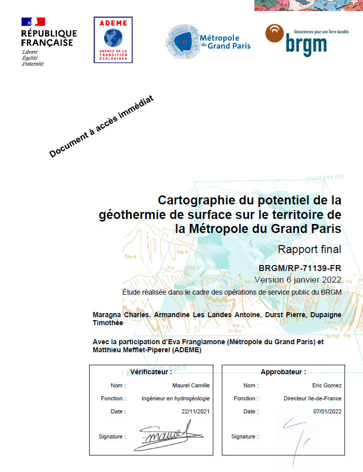 couv rapport BRGM MGP cartographie potentiel GTH surface