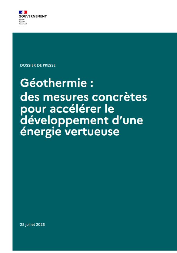 dossier de presse gouvernement commando géothermie