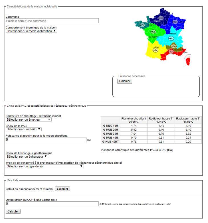 BRGM plateforme digitale de dimensionnement des échangeurs fermés