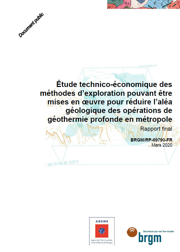 BRGM projet Bilan GTH méthode exploration pour dérisquer gth profonde