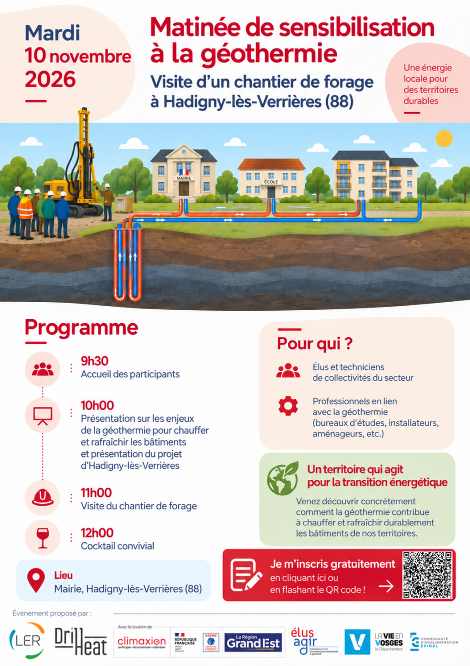 matinée géothermie grand est visite