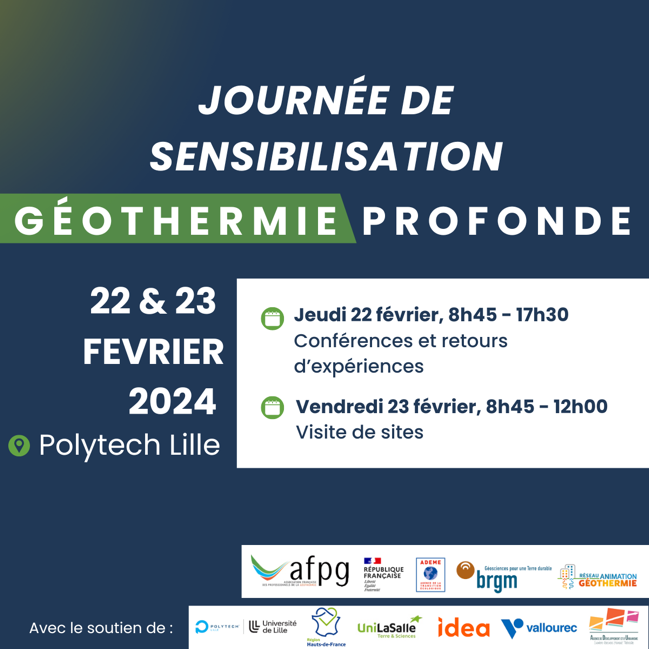 journée géothermie profonde Hauts-de-France 2024