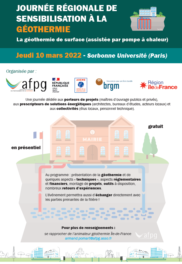 journée régionale de sensibilisation à la géothermie de surface en ile de france 2022