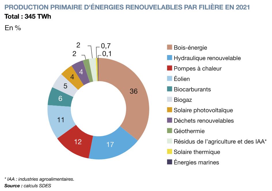 production energie primaire 2021