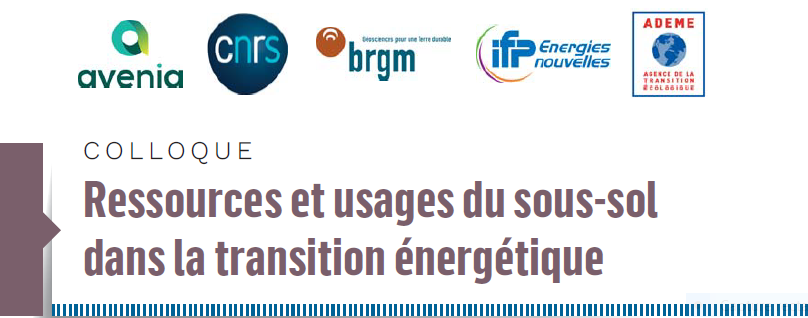 colloque sous-sol transition énergétique 2022