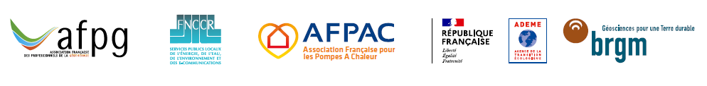 logo partenaires relance géothermie - CP AFPAC 1er juillet 2021