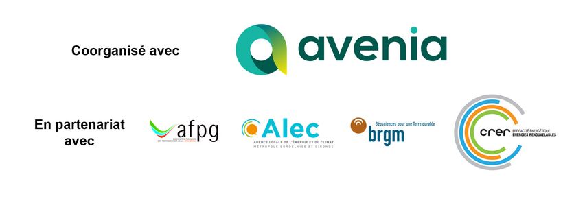 logos partenaires rencontre géothermie Nouvelle Aquitaine 2025