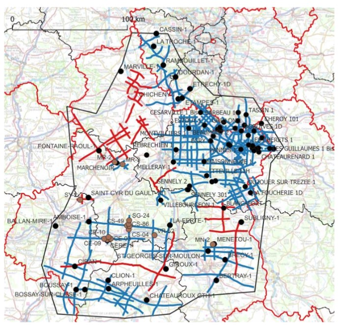 Géoscan Hexagone : zone Centre-Val de Loire étudiée
