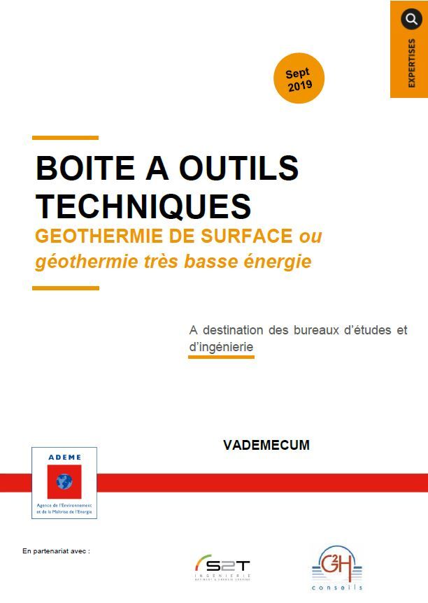 couv boite à outils techniques ADEME pour la géothermie de surface