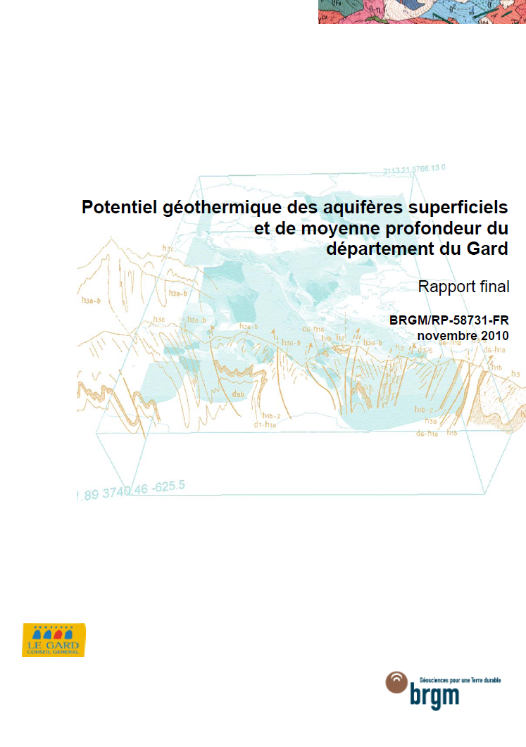 Potenteil aquifères géothermie Gard