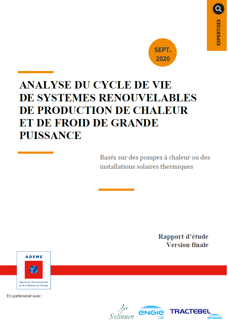 ademe analyse cycle de vie pac géothermique