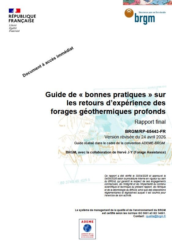 rapport brgm guide bonnes pratiques firages géothermie profonde